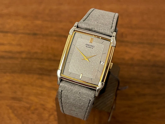 New old stock Seiko 5P39-5000 Quartz "Tank" dress watch from 1996