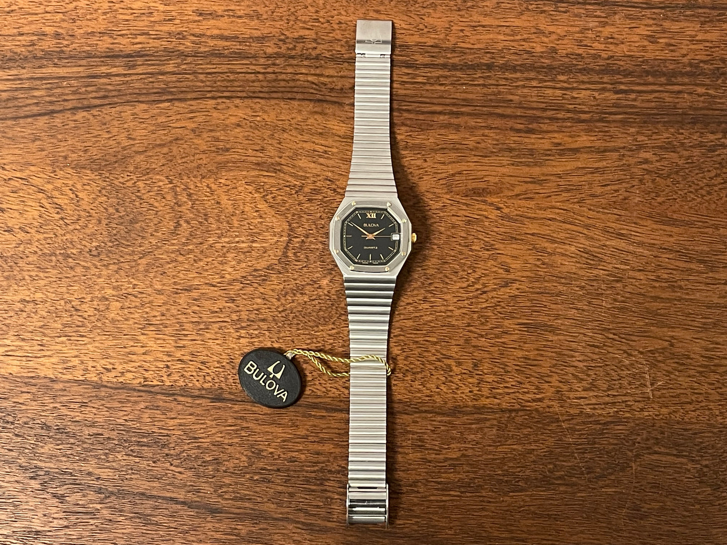 (1980s) Bulova Quartz 'Royal Oak" - octagon case (serviced)