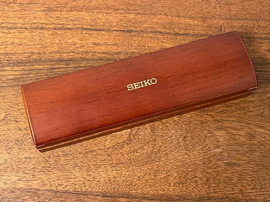 Vintage Seiko rectangular wooden box