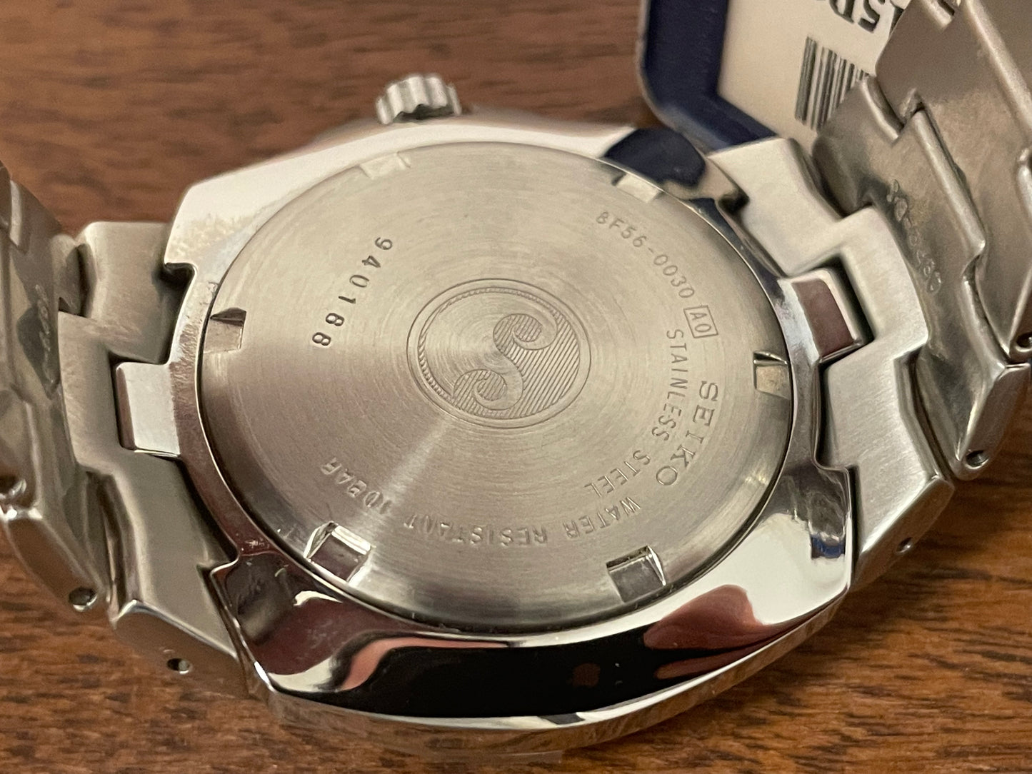 (1999) Seiko 8F56-0030 perpetual calendar GMT - white dial (NOS)