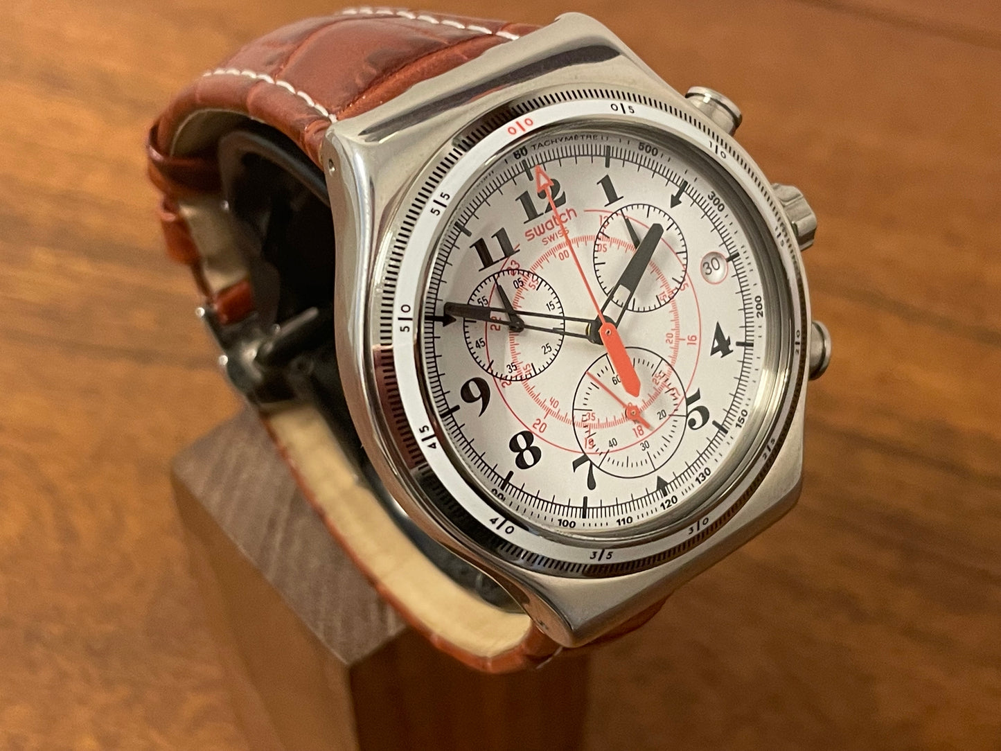 (2016) Swatch YVS414 Irony Chrono "Back To The Roots" (NOS)