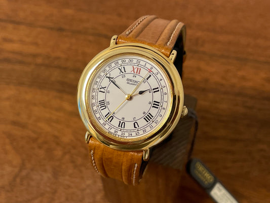 New old stock Seiko 6F25-6040 Quartz dress watch from 1989