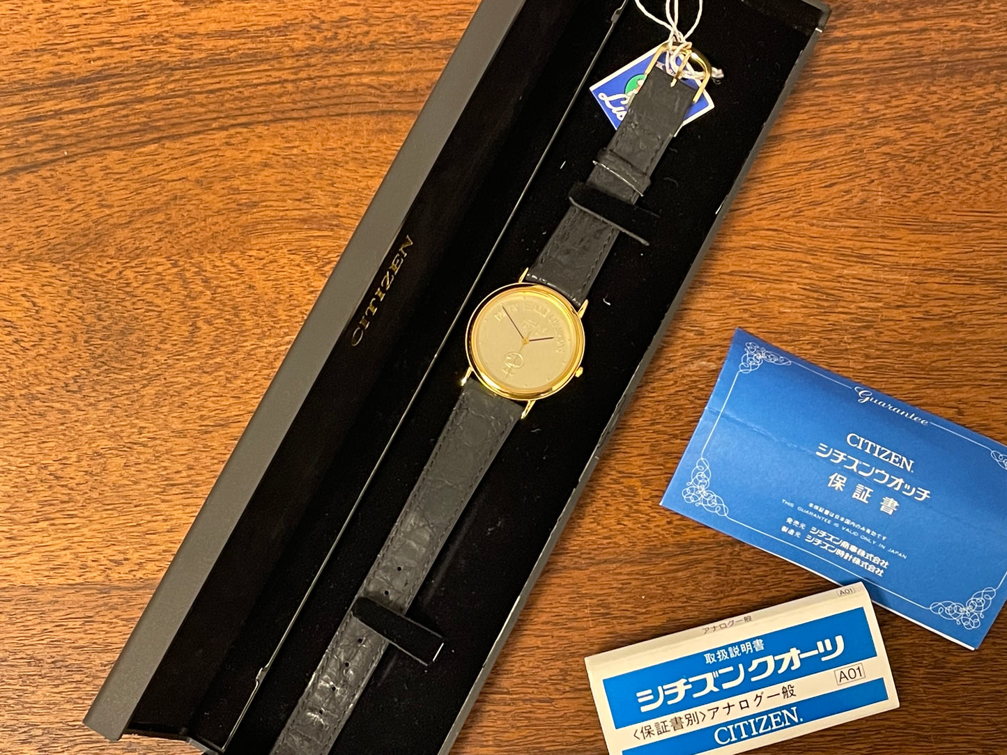 (1994) Citizen 98-5671 dress watch - Pacific League Champions Victory 5 '90-'94 Lions (NOS)