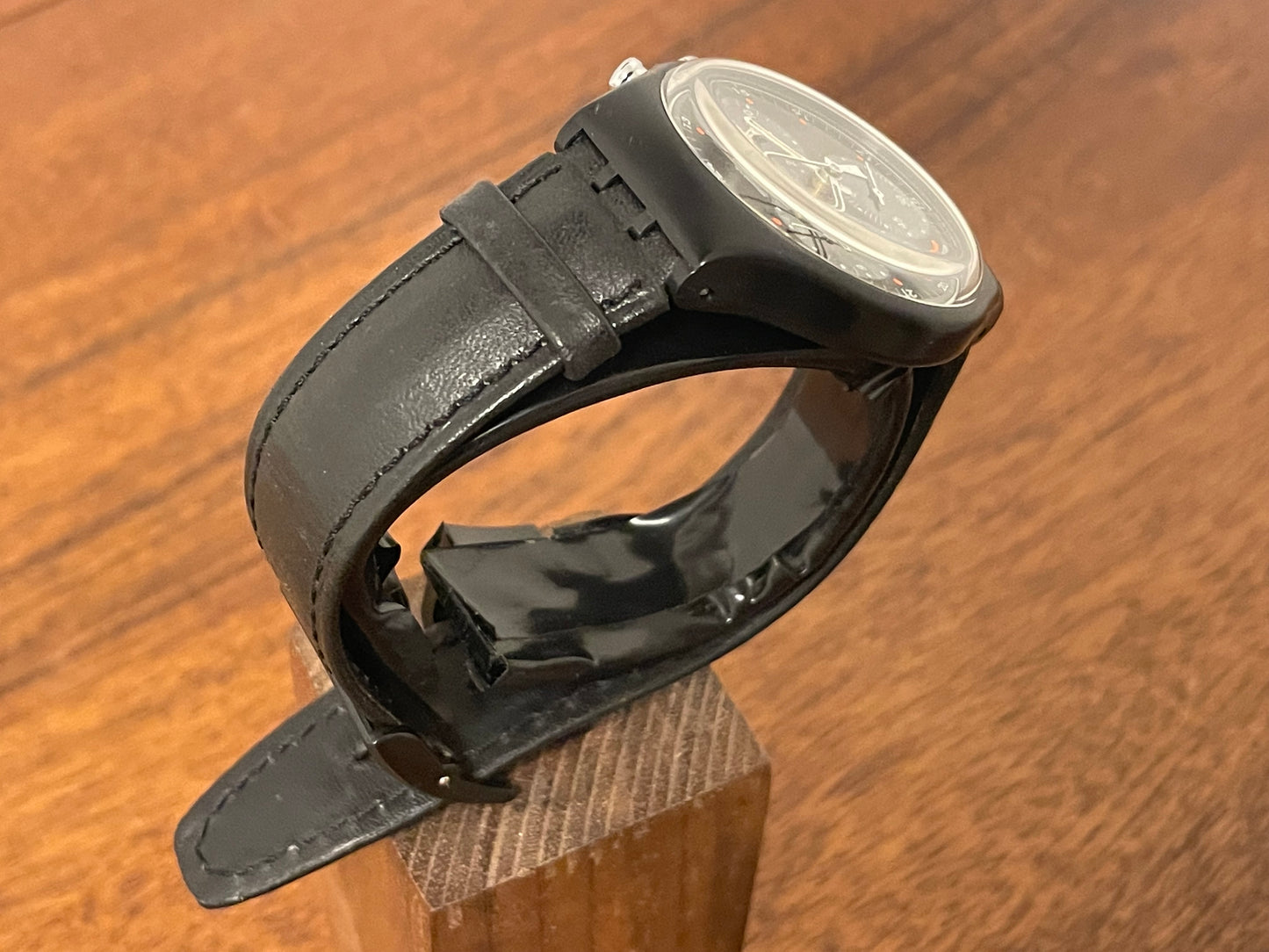 (1990) Swatch SCB106 Chrono "Wall Street" (NOS + full set)