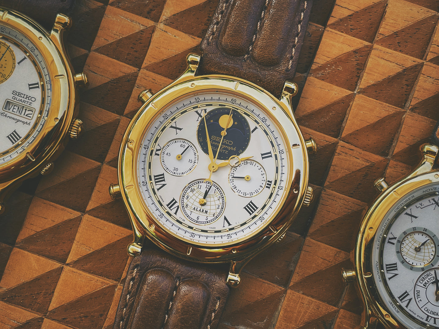 Seiko 7T36-7A10 Age of Discovery chronograph & moon phase