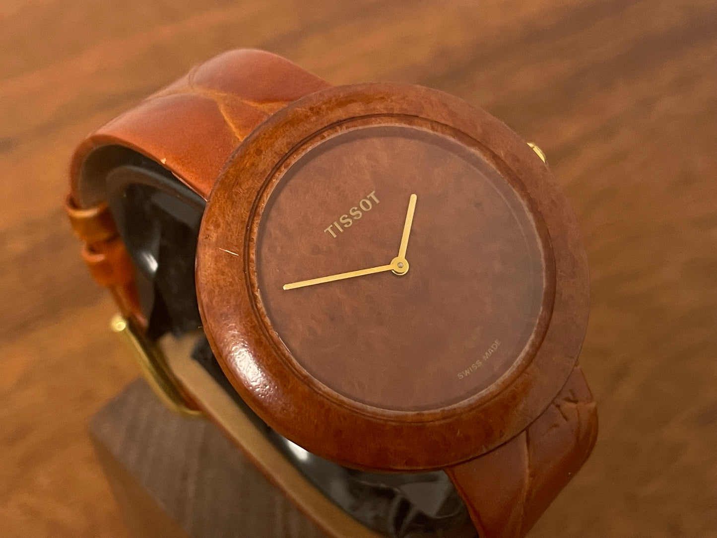 (1988) Tissot WoodWatch W151 - Mediterranean Briar case and dial