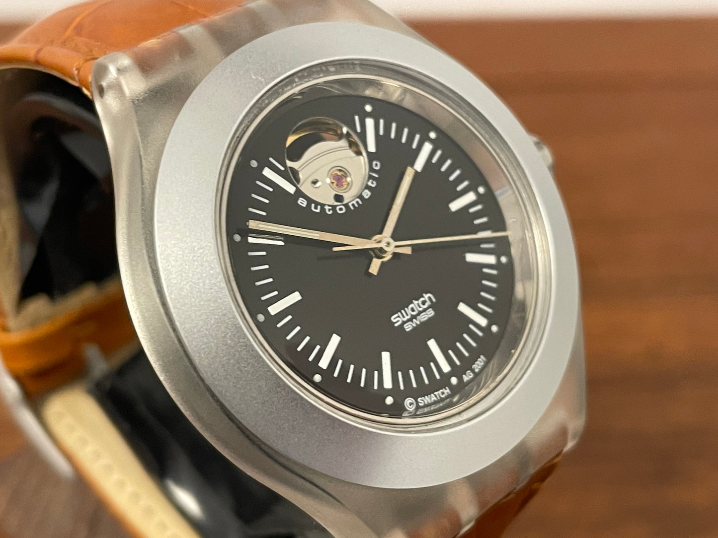 (2001) Swatch SVDK1001 Irony Diaphane Automatic "Gravitation"