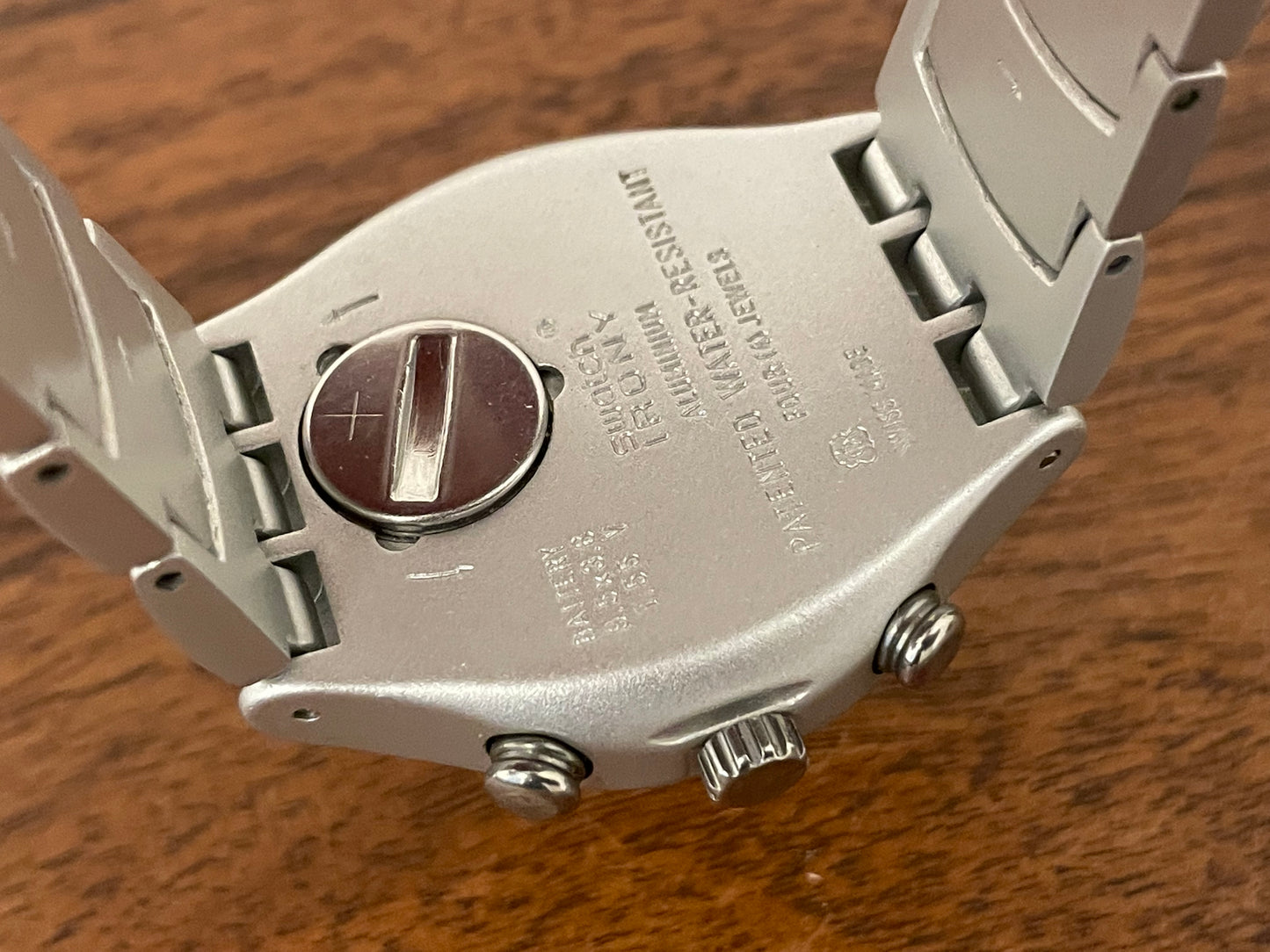 (1999) Swatch YCS4006AG Irony Chrono "FREEZING RAIN"
