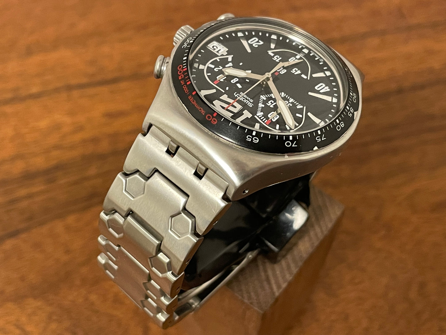 (2005) Swatch YCS470G Irony Chrono "Upper Steel"
