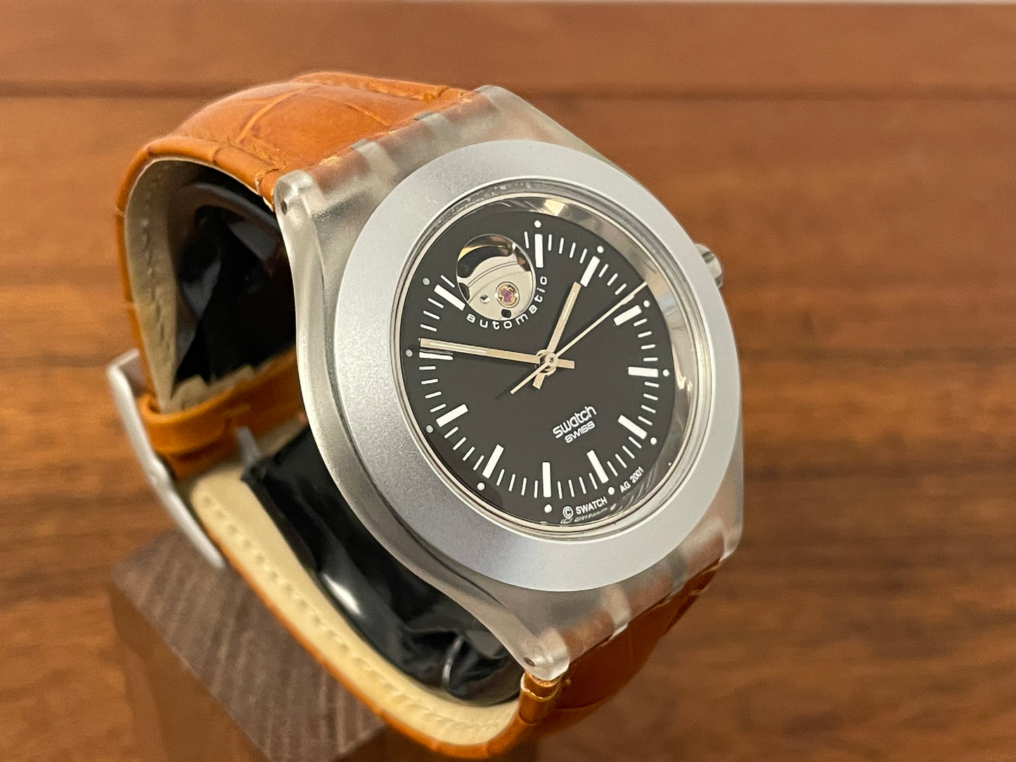 (2001) Swatch SVDK1001 Irony Diaphane Automatic "Gravitation"