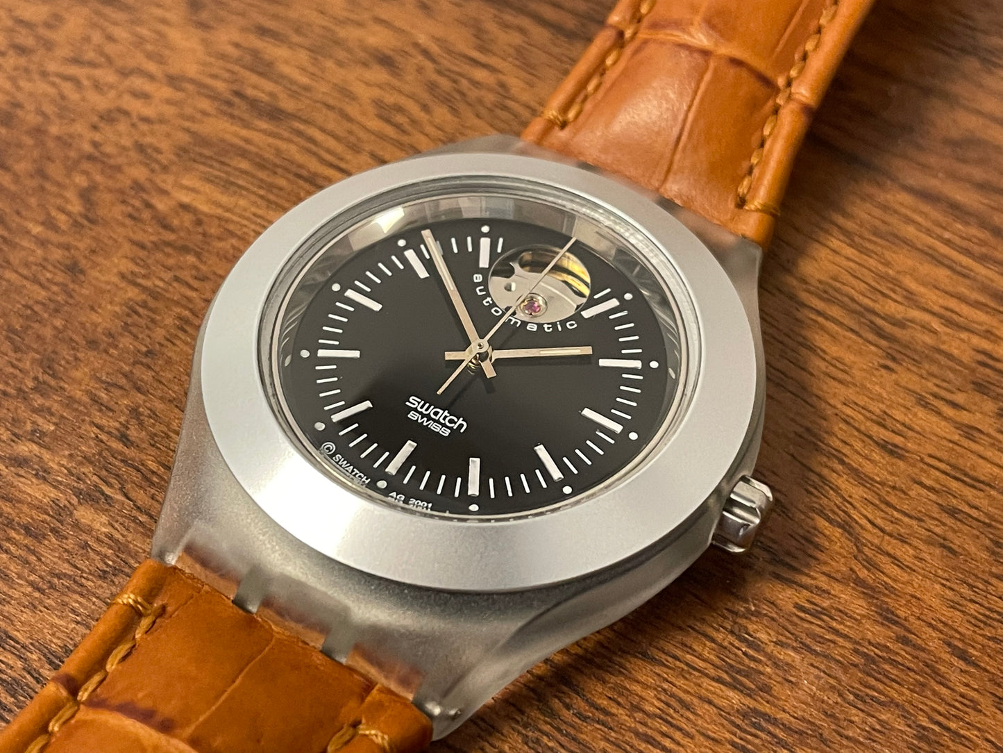 (2001) Swatch SVDK1001 Irony Diaphane Automatic "Gravitation"