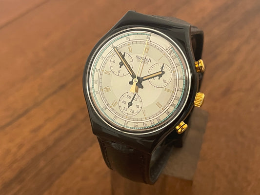 (1991) vintage Swatch SCB109 Chrono "Colossal" (NOS) front view