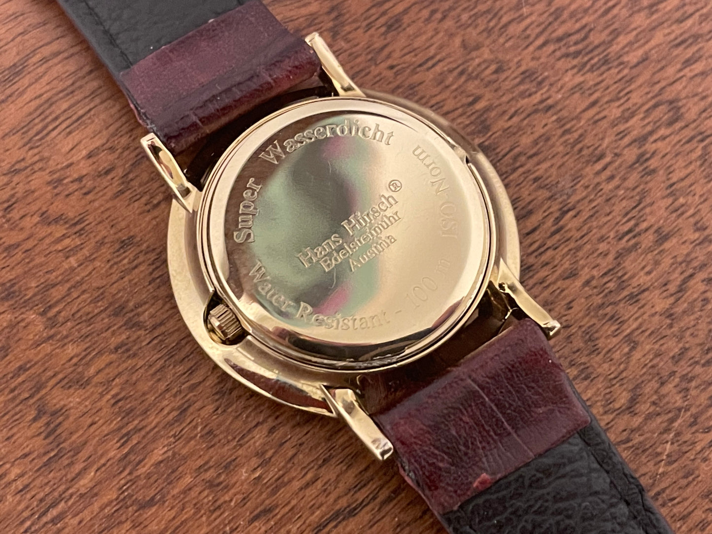 (1990s) Hans Hirsch Edelsteinuhr dress watch with gemstone dial (serviced)