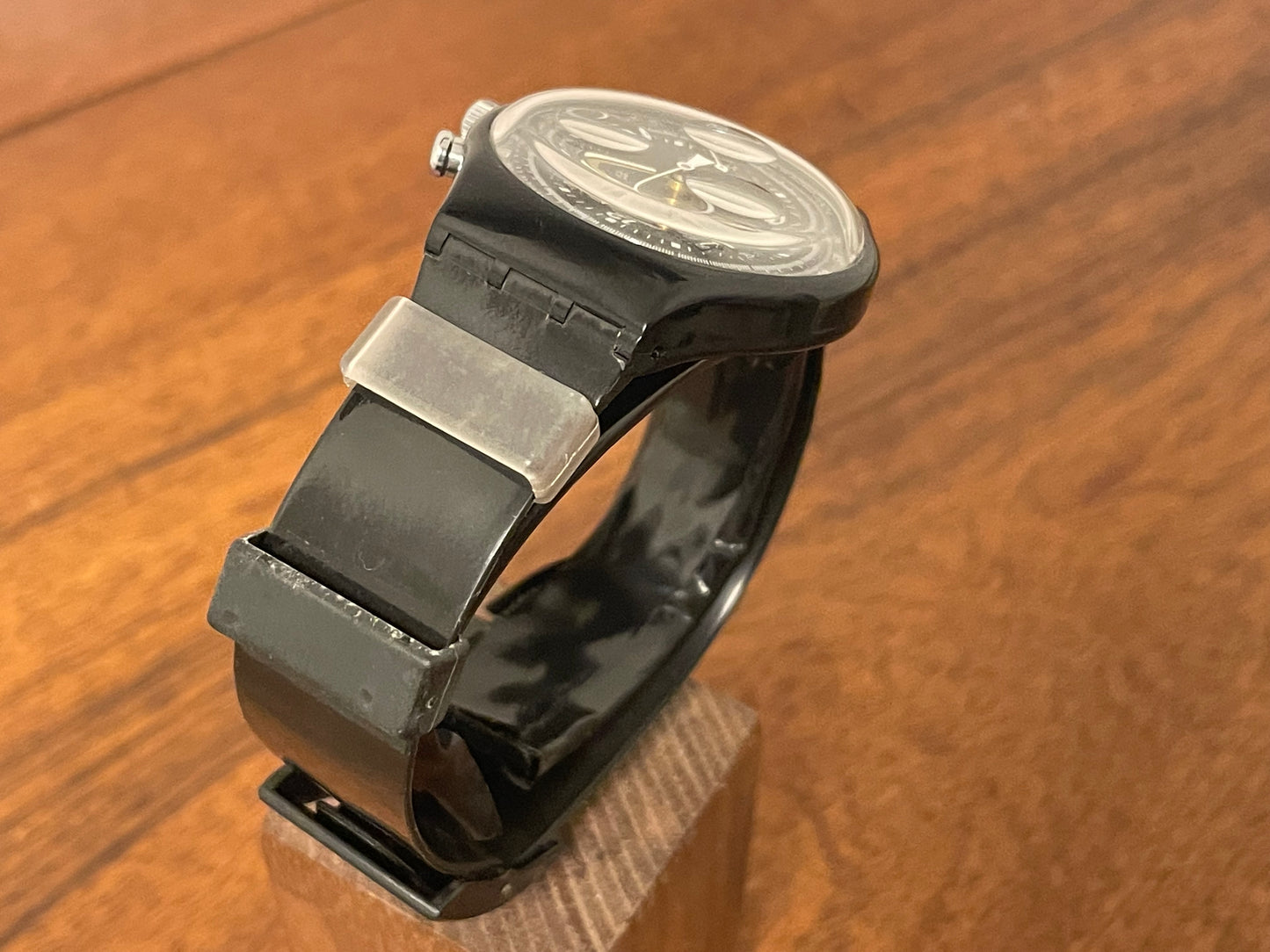 (1994) Swatch SCB114 Chrono "Pure Black" (NOS + full set)