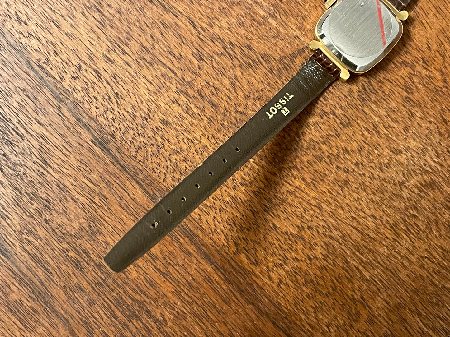 (1970s) Tissot Boutique dress watch - white dial w/ black Roman numerals - small size (NOS)