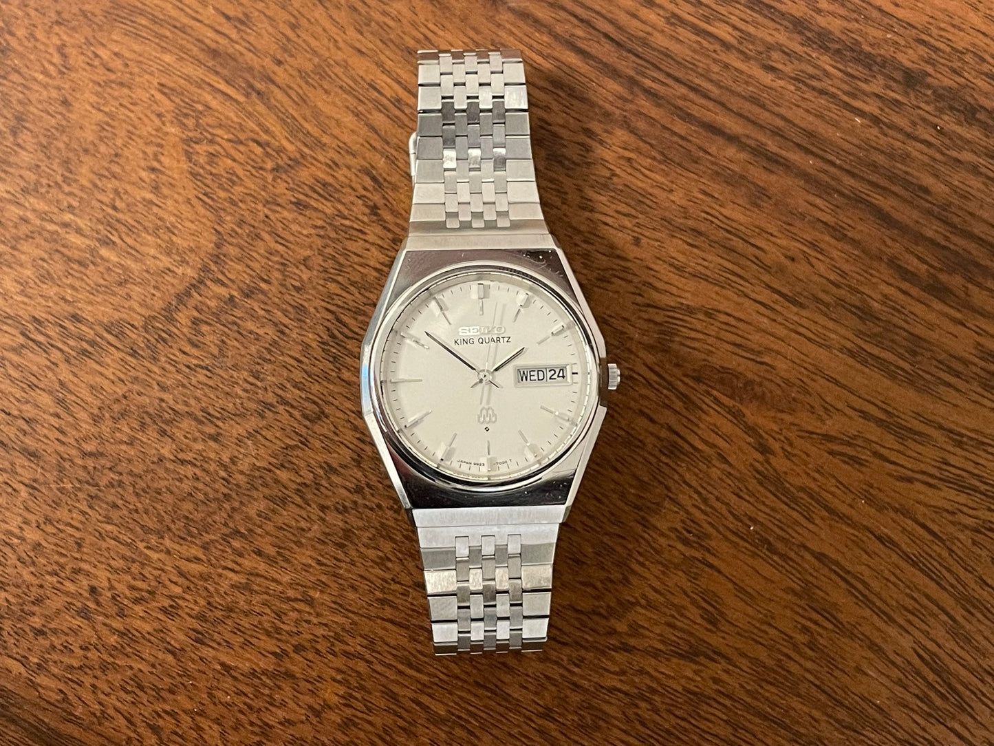 (1979) Seiko King Quartz 9923-7000 with silver dial - Twin Quartz movement (serviced)