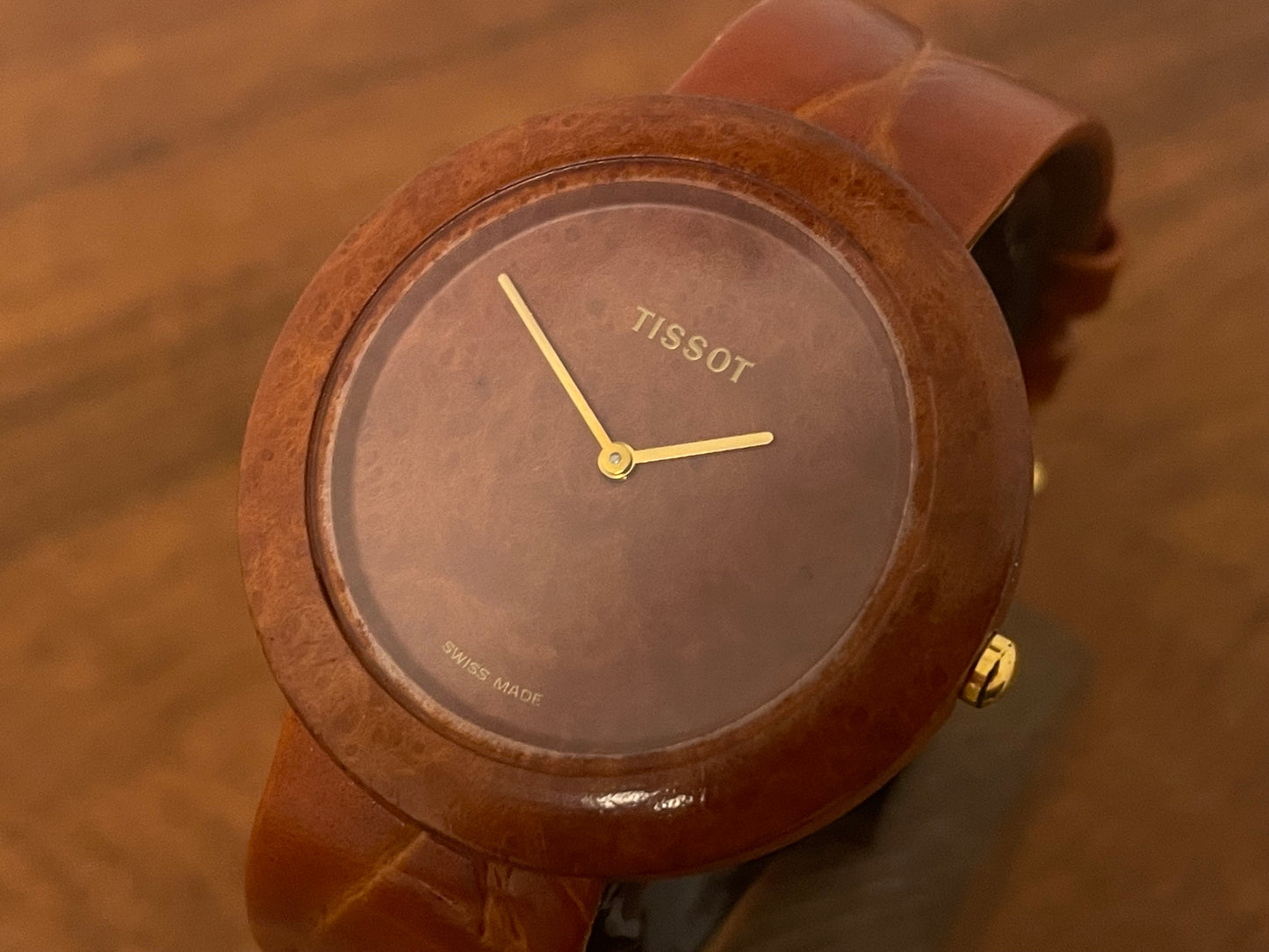 (1988) Tissot WoodWatch W151 - Mediterranean Briar case and dial
