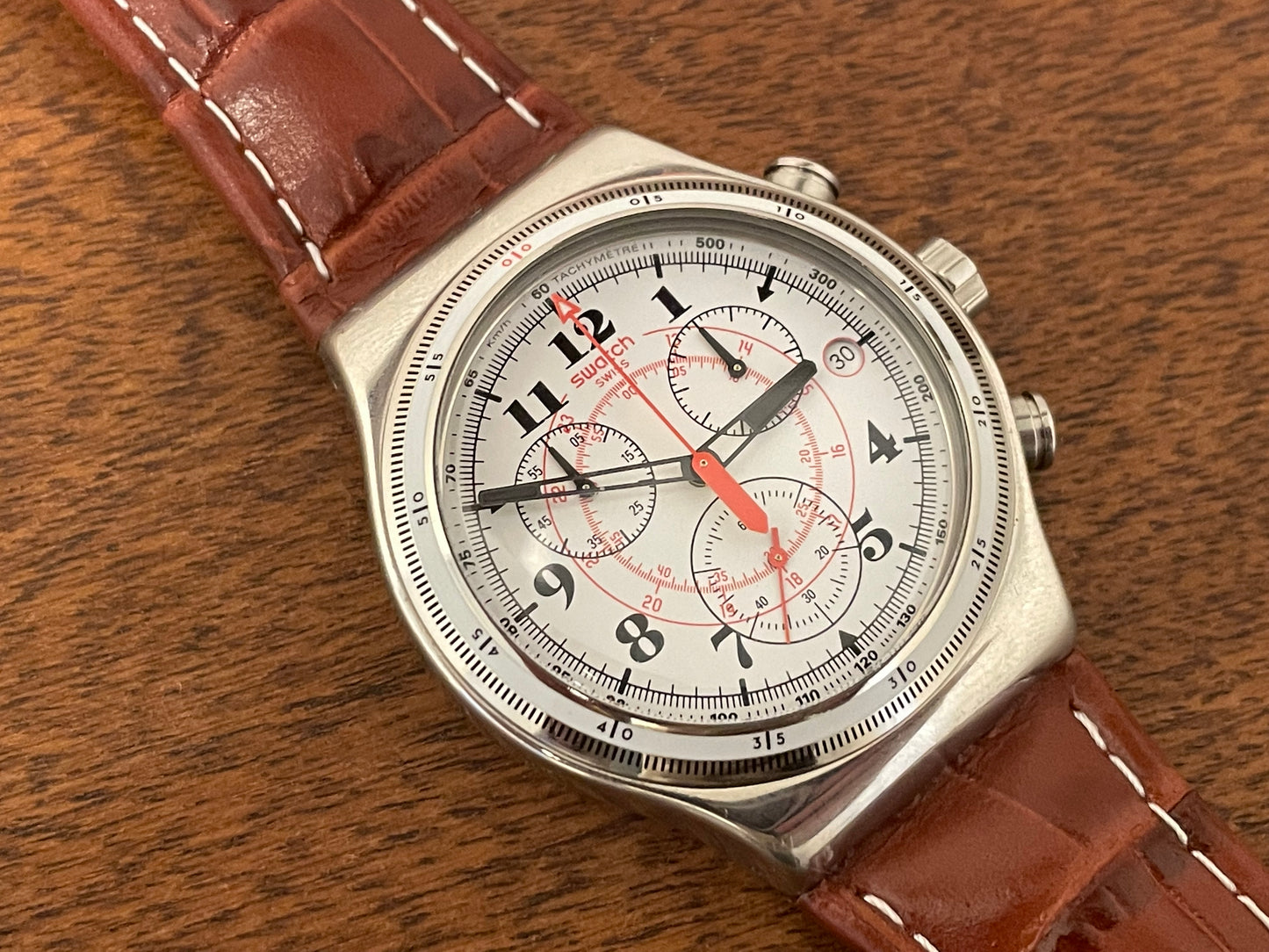 (2016) Swatch YVS414 Irony Chrono "Back To The Roots" (NOS)