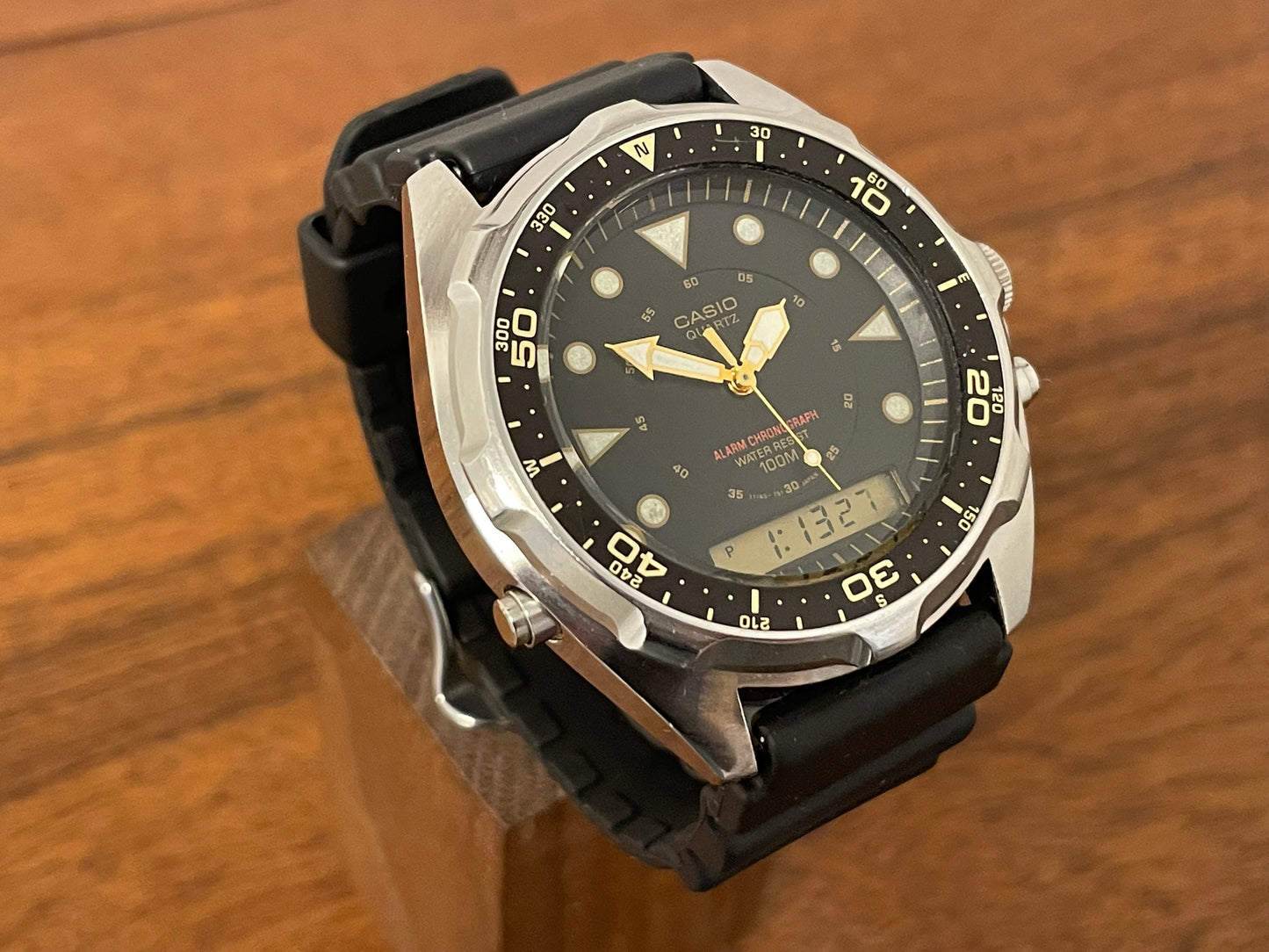 (1980s) Casio AMW-320C "Arnie" digital/analog alarm/chronograph diver (serviced)