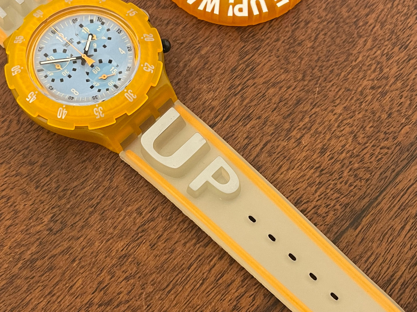 (1997) Swatch SBZ104PACK Aqua Chrono "Wake Up" by Spike Lee (NOS)