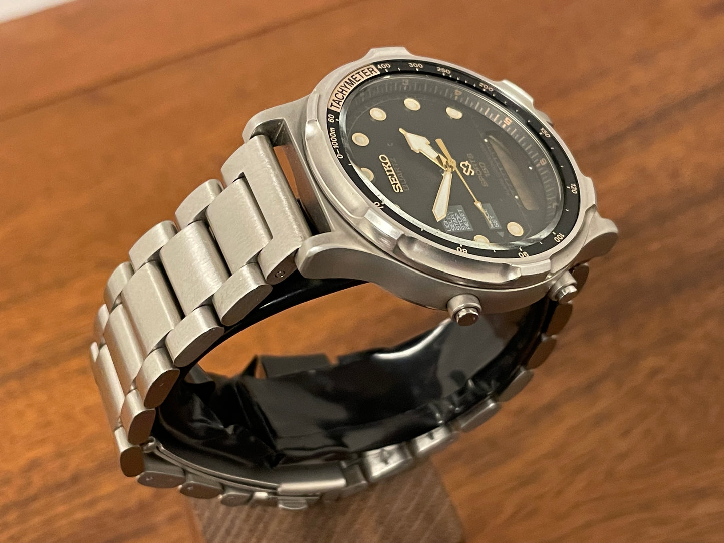 (1989) Seiko H601-802A " Baby Arnie" SQ Sports 150 Alarm Chronograph (serviced)