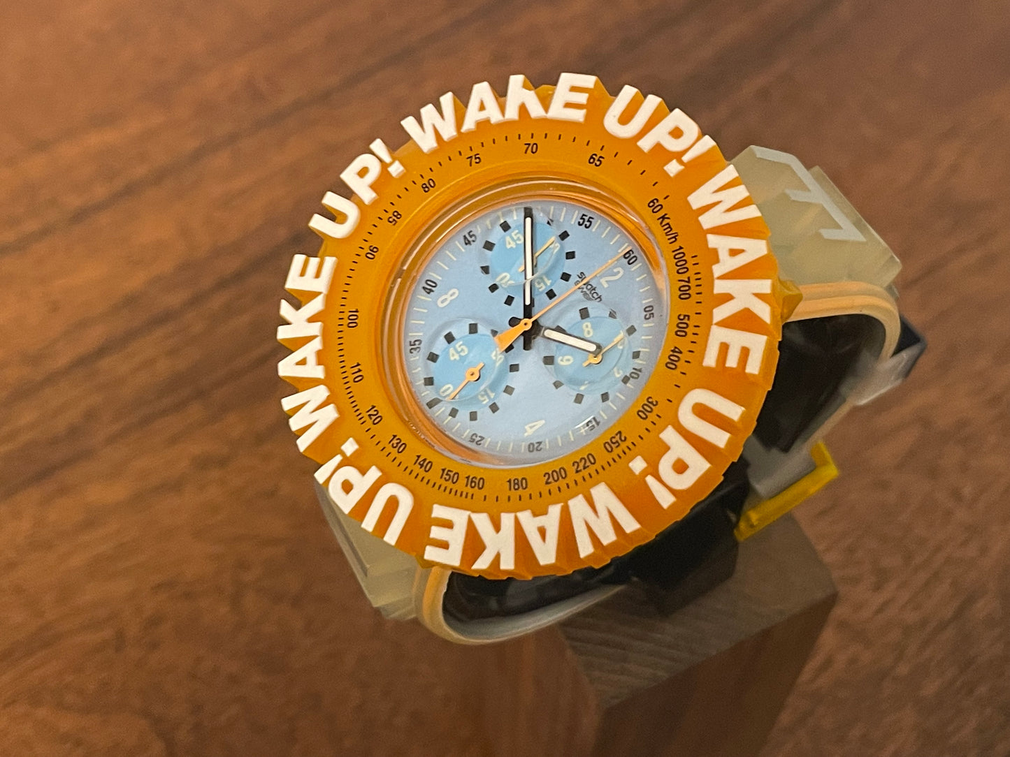 (1997) Swatch SBZ104PACK Aqua Chrono "Wake Up" by Spike Lee (NOS)