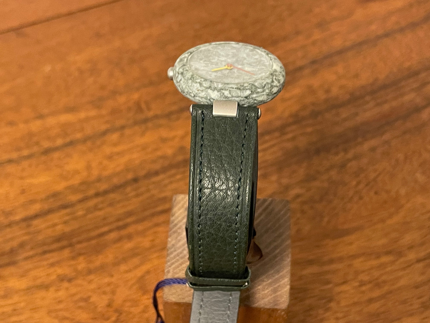 (1980s) Tissot RockWatch R150 green granite - mid size model (NOS)