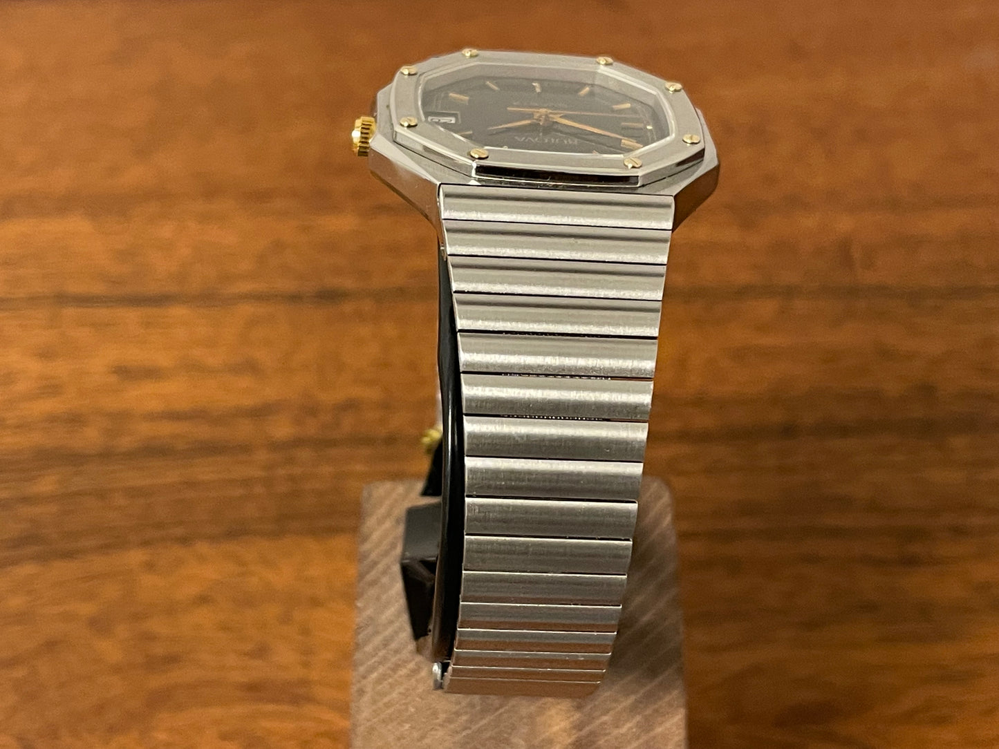 (1980s) Bulova Quartz 'Royal Oak" - octagon case (serviced)