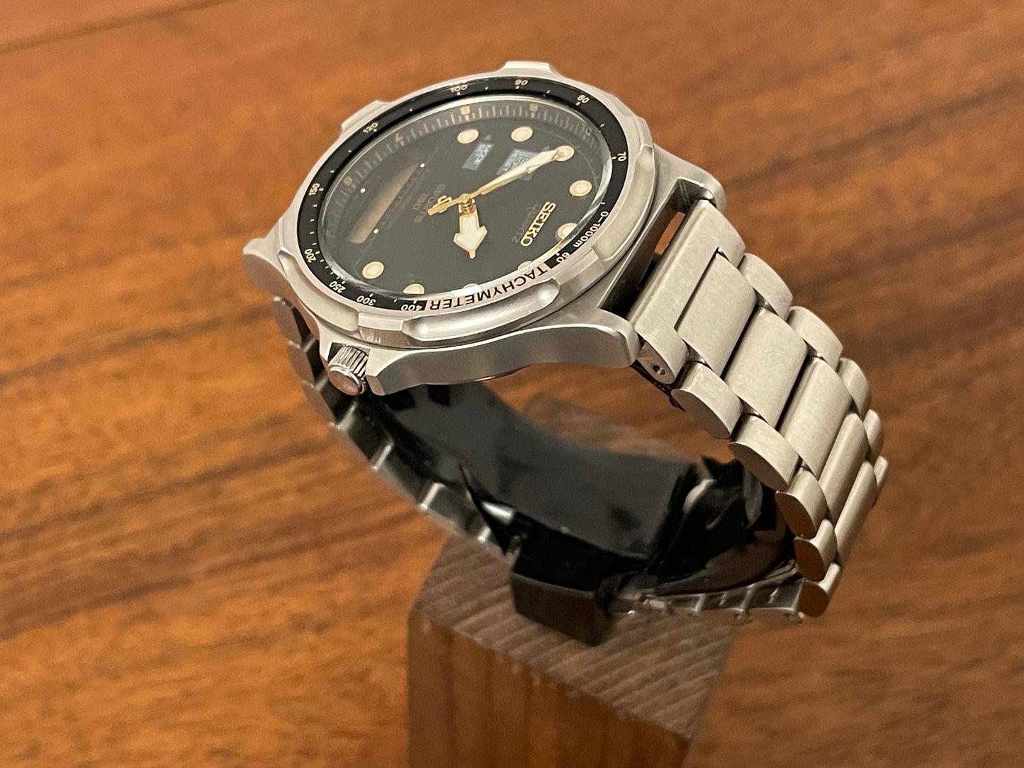 (1989) Seiko H601-802A " Baby Arnie" SQ Sports 150 Alarm Chronograph (serviced)