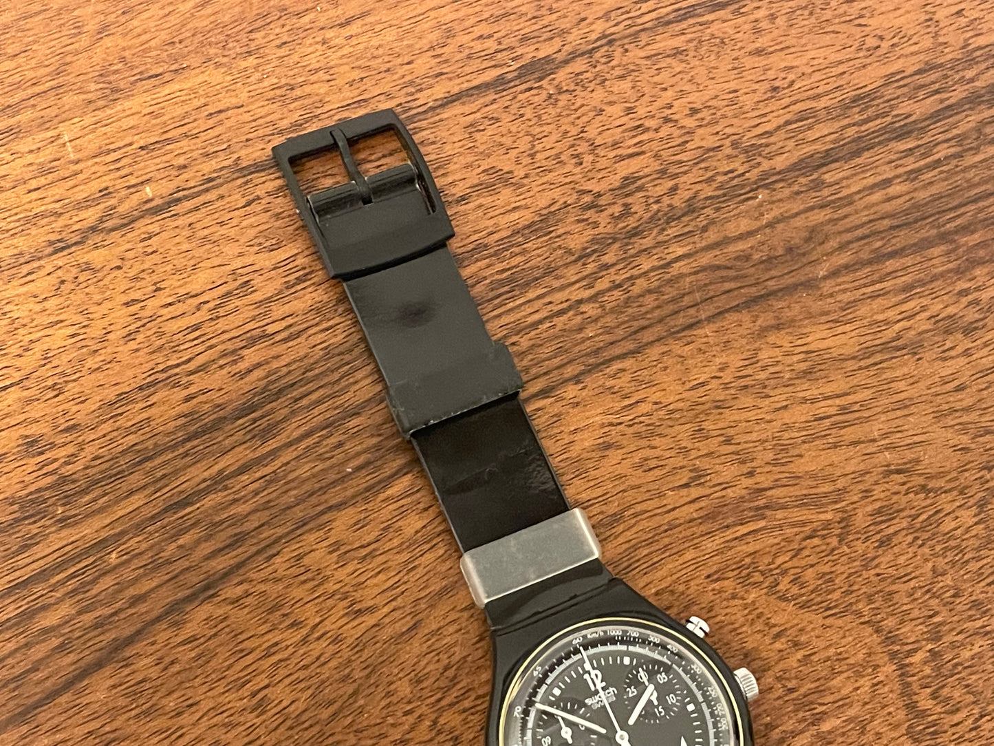 (1994) Swatch SCB114 Chrono "Pure Black" (NOS + full set)