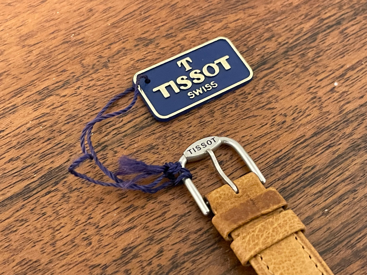 (1980s) Tissot RockWatch R150 brown/beige jasper - mid size model (NOS)