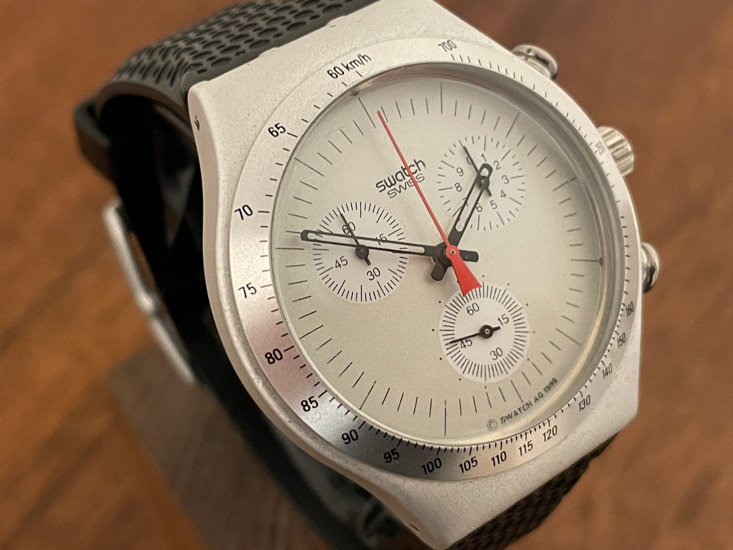 (1996) Swatch YCS1005 Irony Chrono "Time Cut"