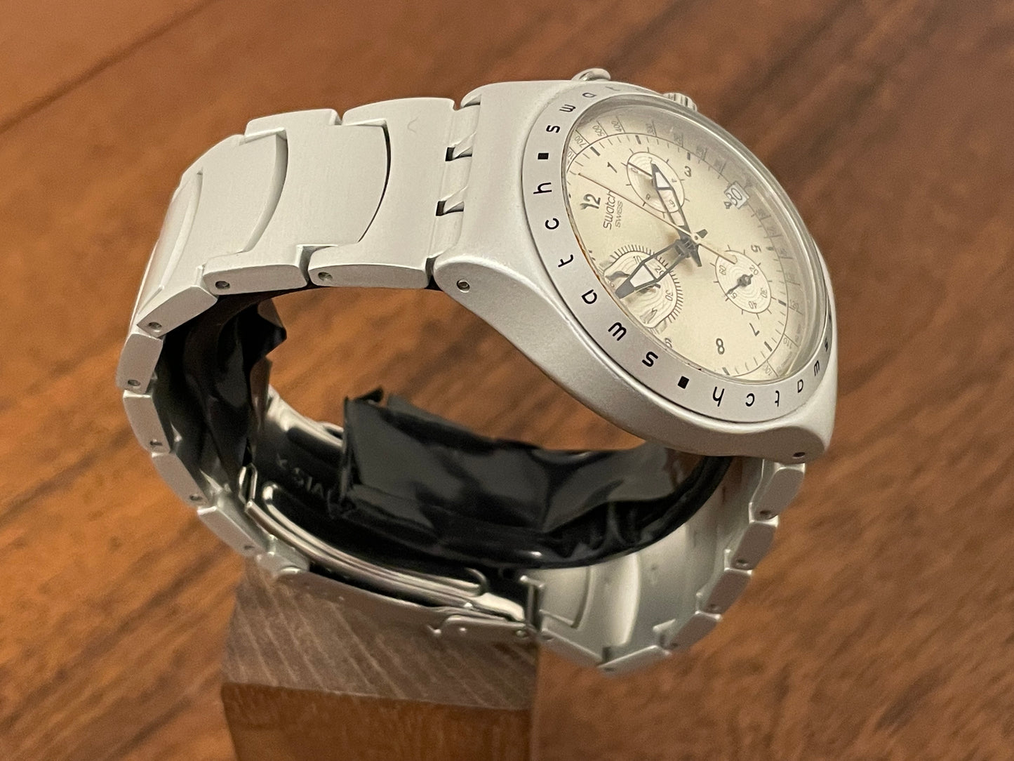 (1999) Swatch YCS4006AG Irony Chrono "FREEZING RAIN"