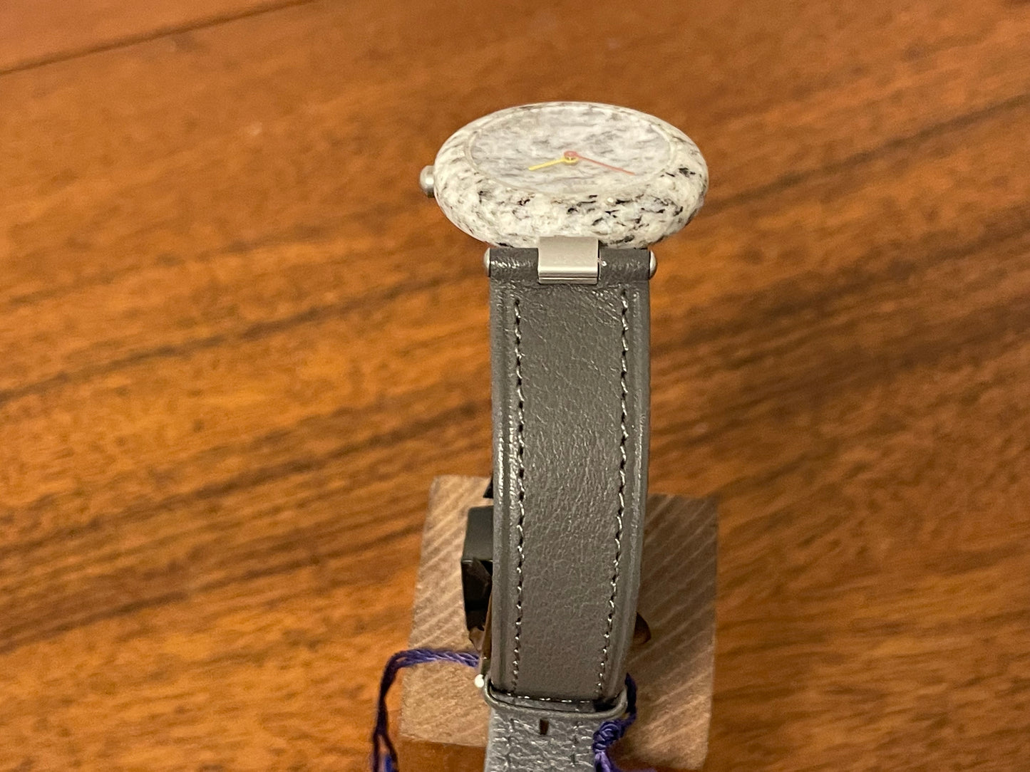 (1980s) Tissot RockWatch R150 black/grey granite - mid size model (NOS)