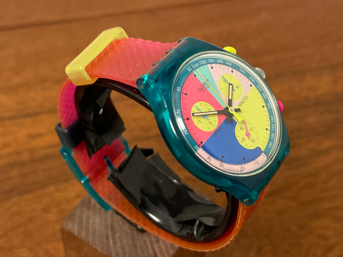 (1990) Swatch SCL100 Chrono "Flash Arrow" (full set)