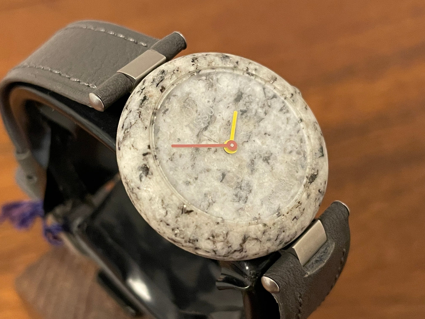 (1980s) Tissot RockWatch R150 black/grey granite - mid size model (NOS)
