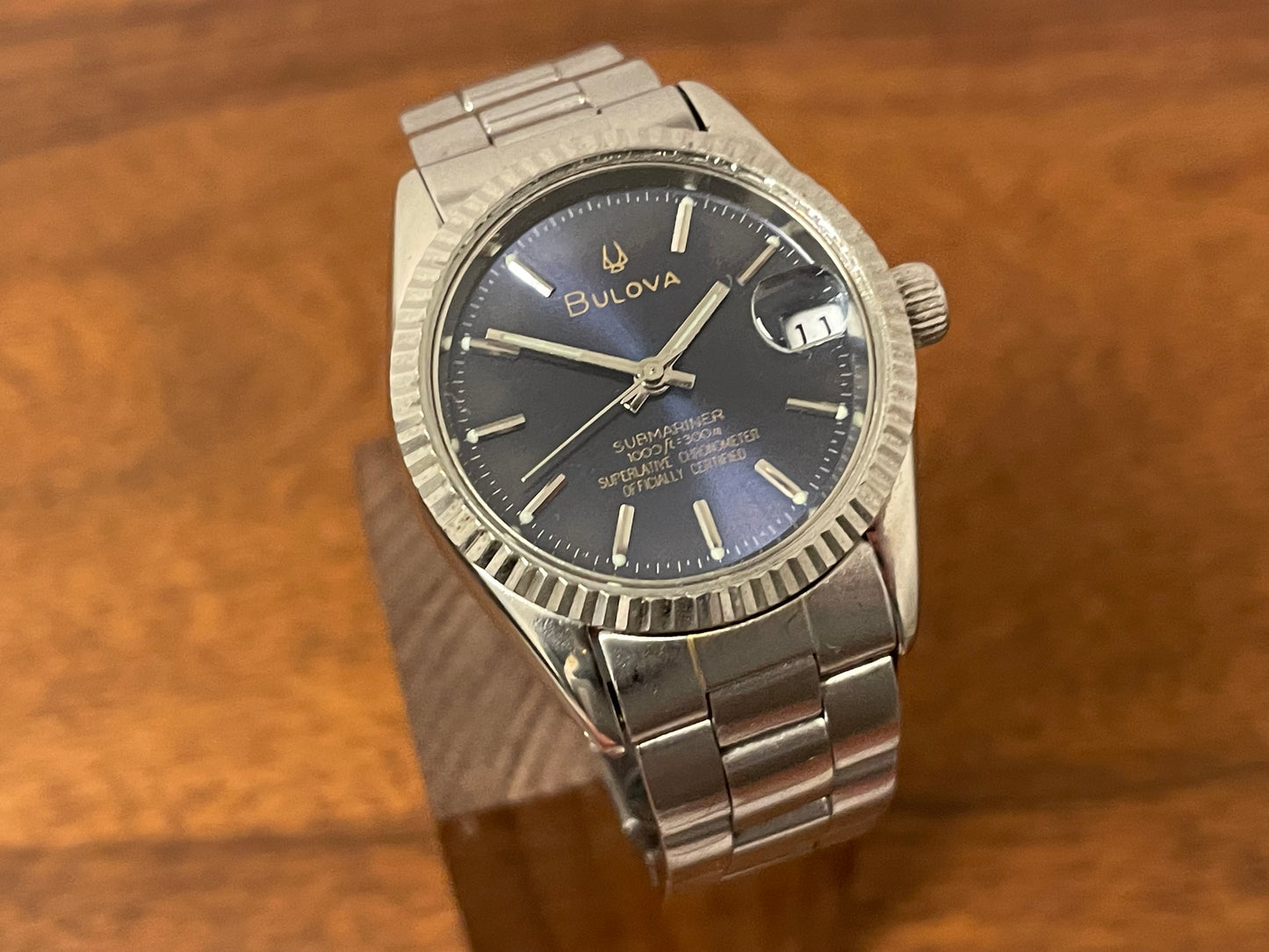 (1970s) Bulova Submariner, Superlative Chronometer Official Certified - small size (full service)