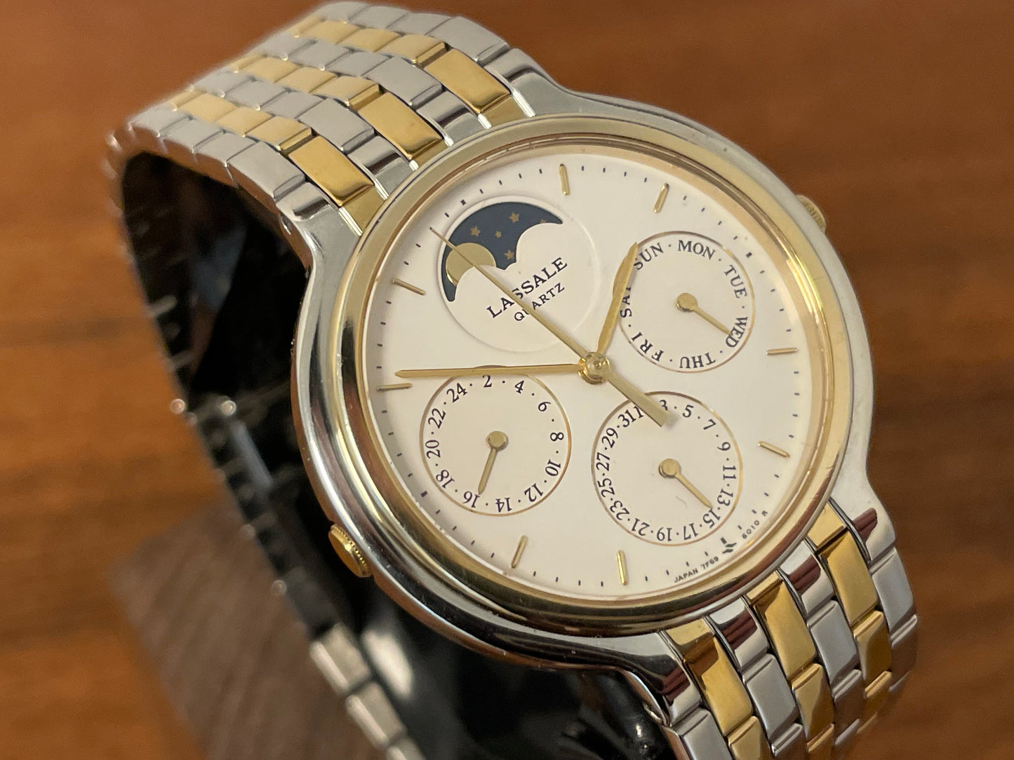 (1998) Lassale by Seiko 7F69-6029 moon phase/calender dress watch (serviced)