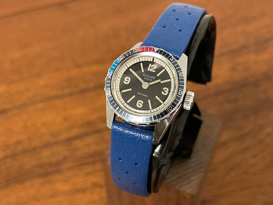 Vintage Guilde Reglex Pepsi Diver  front view