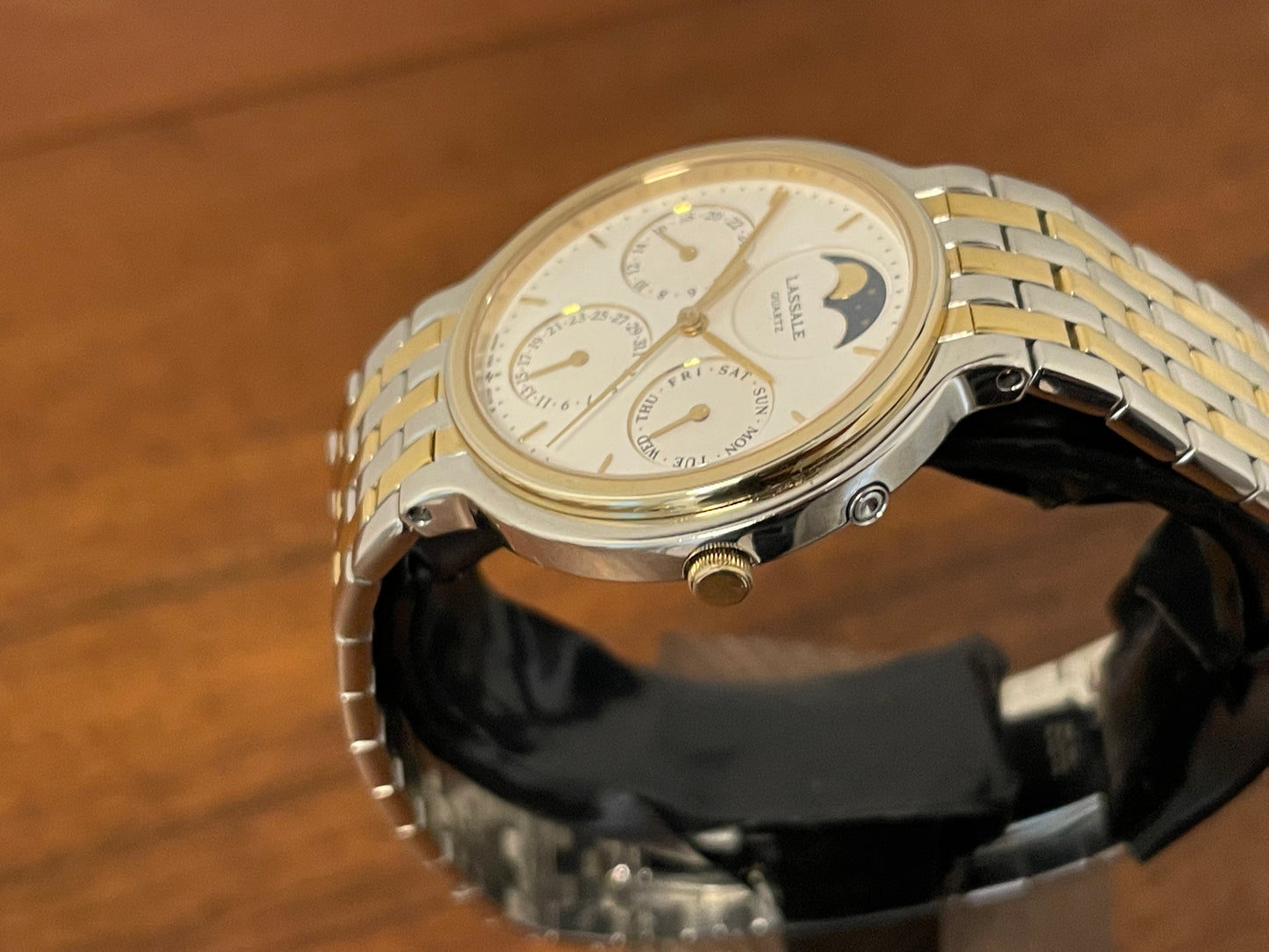 (1998) Lassale by Seiko 7F69-6029 moon phase/calender dress watch (serviced)