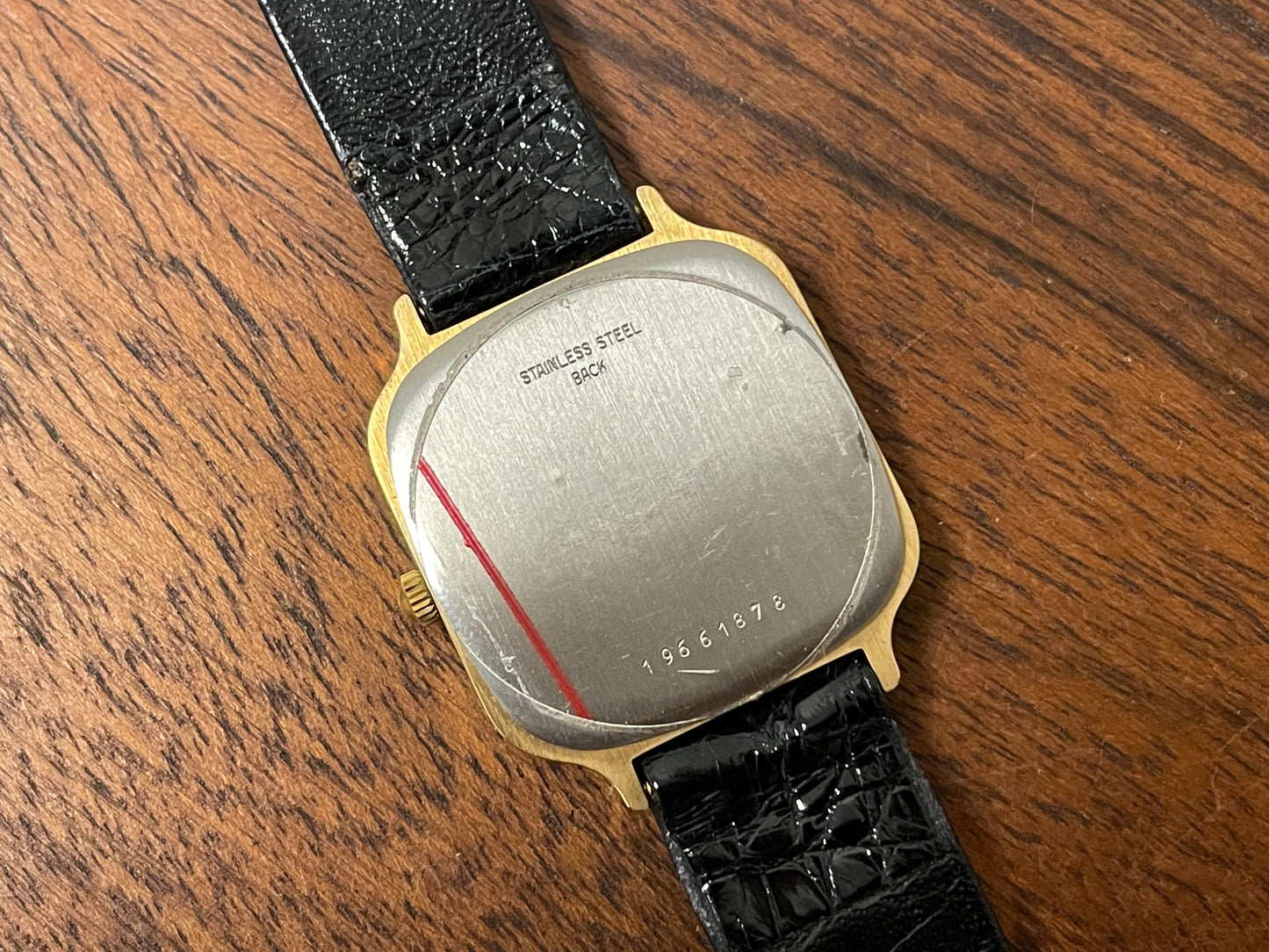 (1980s) Longines 960 6083 dress watch - gold plated case - white dial w/ Roman numerals (NOS)