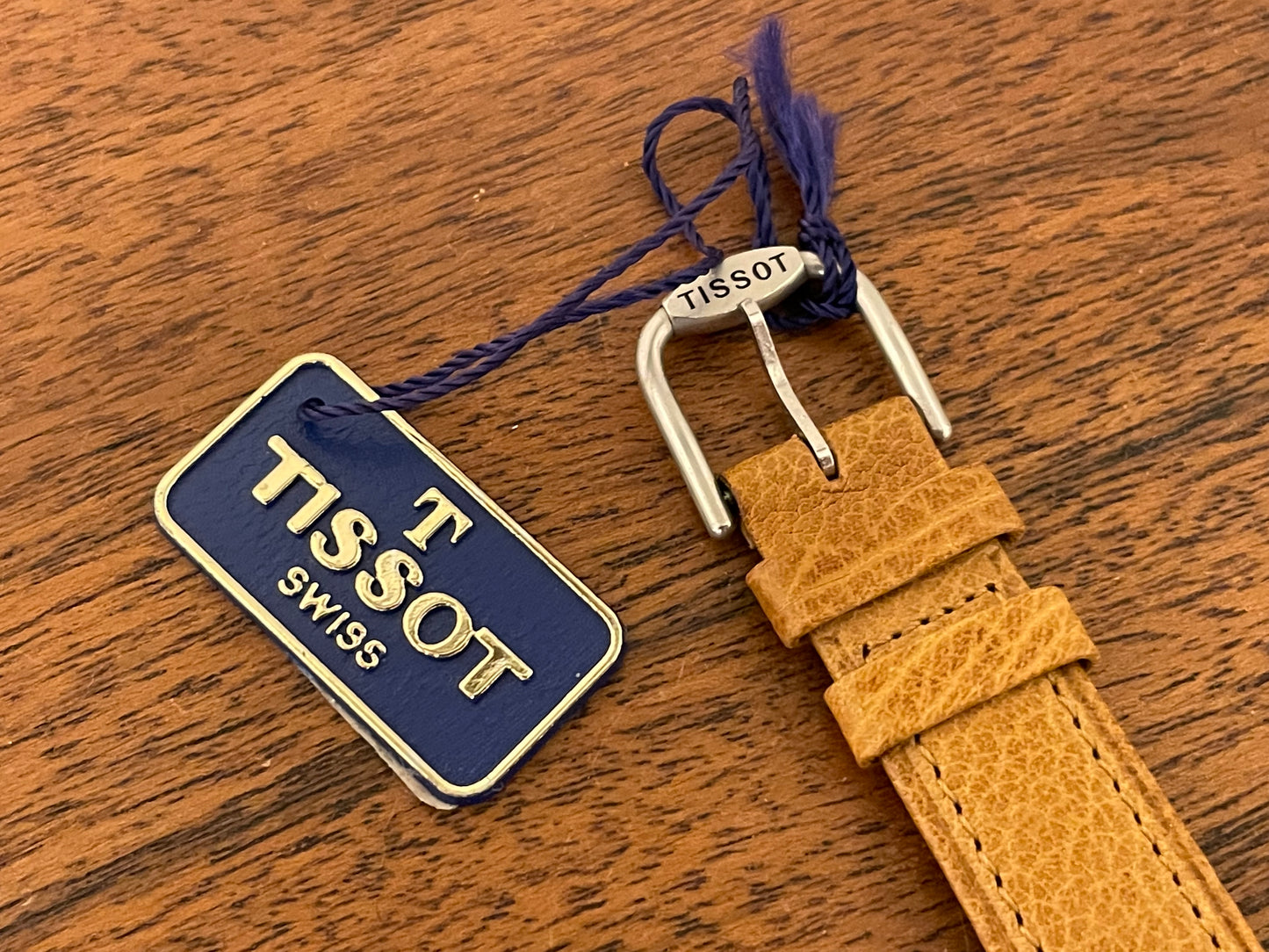 (1980s) Tissot RockWatch R150 brown/beige jasper - mid size model (NOS)