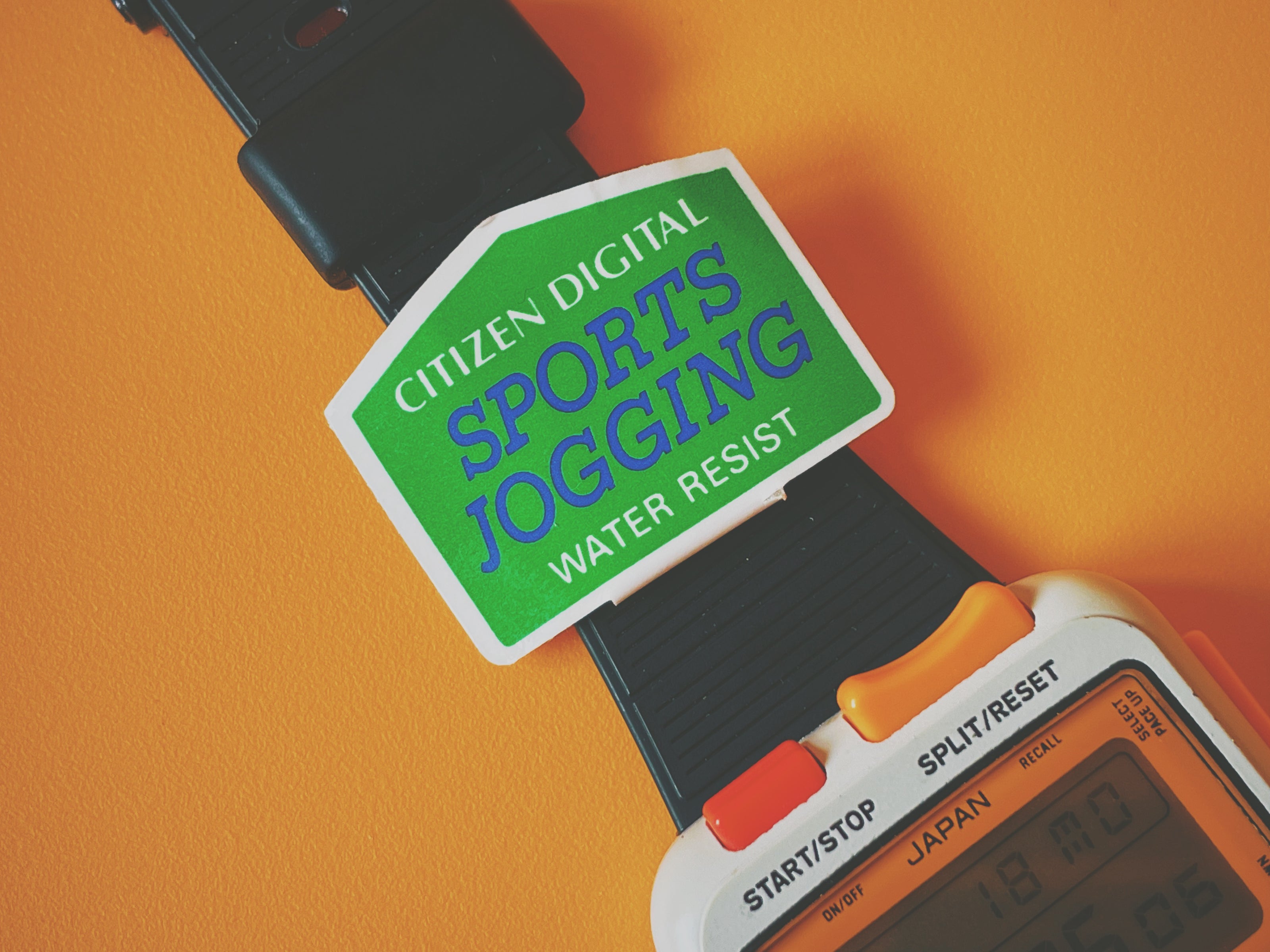 Citizen Sport Jogging product label