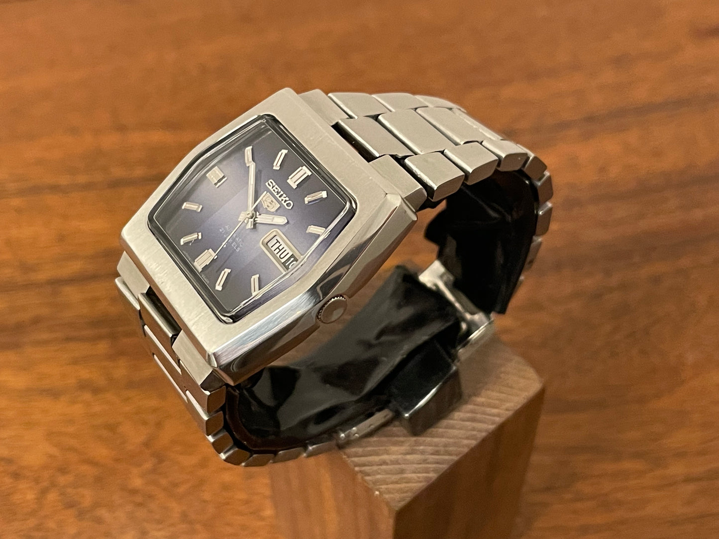 (1976) Seiko 5 Automatic 6119-5460 hexagon case - blue dial (serviced)