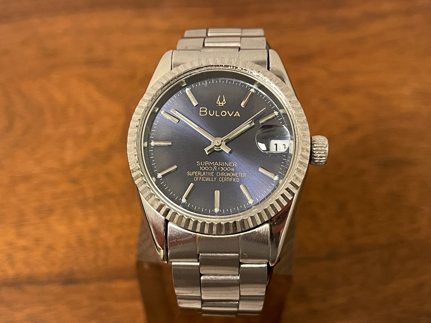 (1970s) Bulova Submariner, Superlative Chronometer Official Certified - small size (full service)