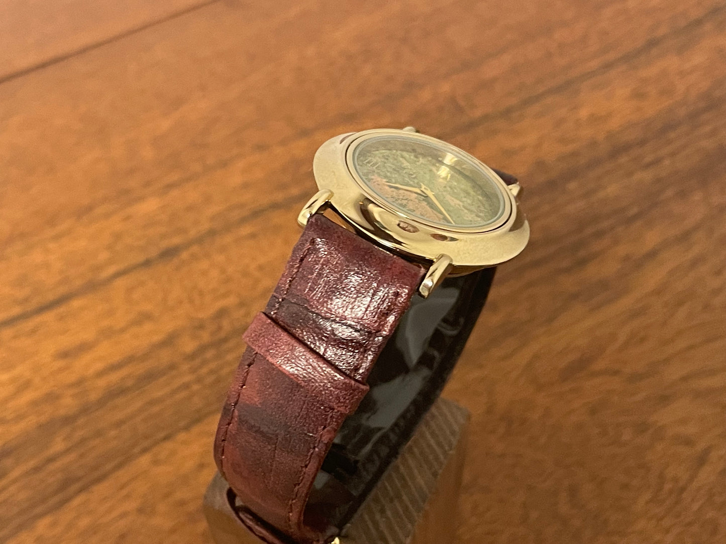 (1990s) Hans Hirsch Edelsteinuhr dress watch with gemstone dial (serviced)