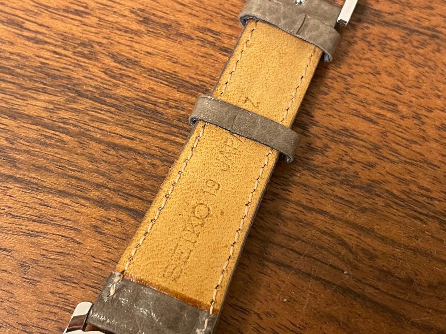 (1991) Seiko 7T36-7A00 chronograph, moon phase & alarm - silver case w/ white dial (NOS)