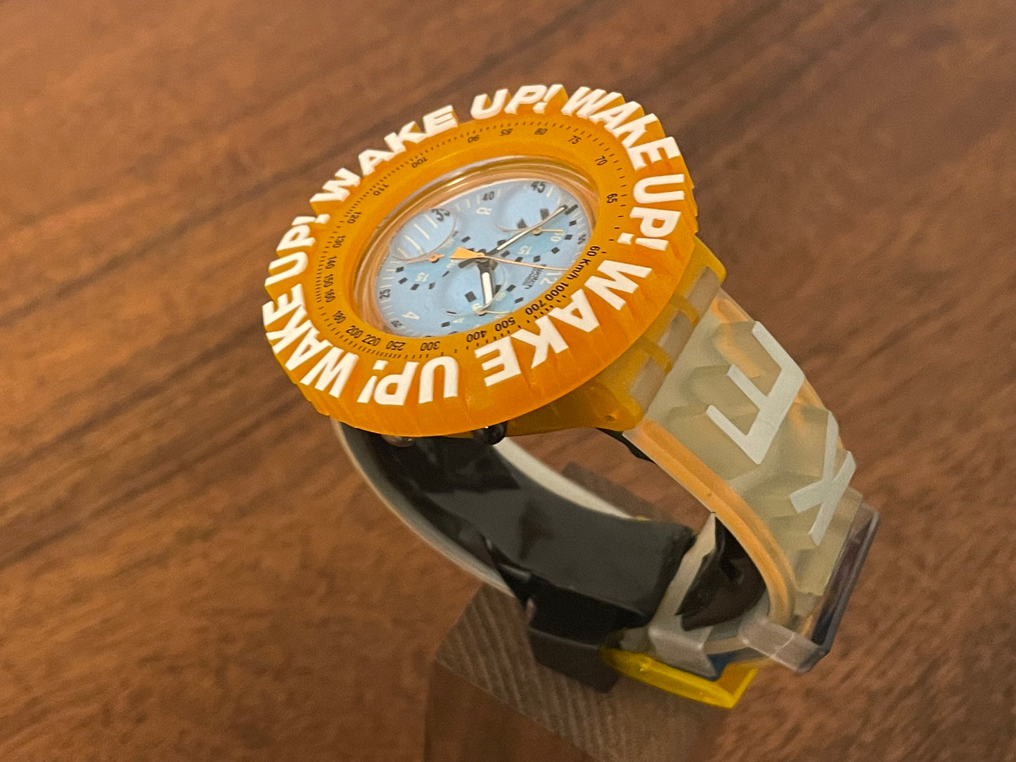 (1997) Swatch SBZ104PACK Aqua Chrono "Wake Up" by Spike Lee (NOS)