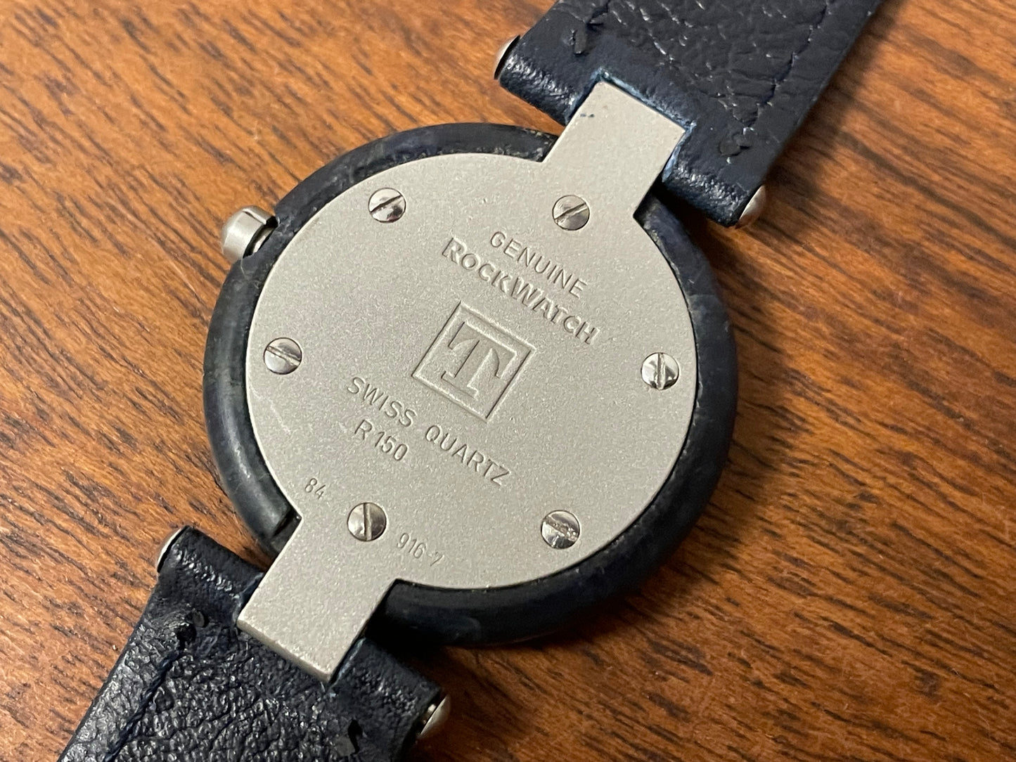(1980s) Tissot RockWatch R150 blue sodalite - mid size model