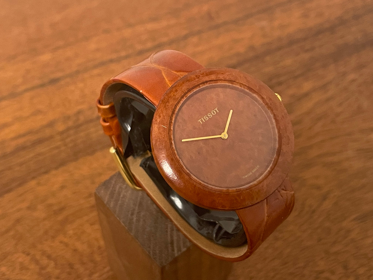 (1988) Tissot WoodWatch W151 - Mediterranean Briar case and dial